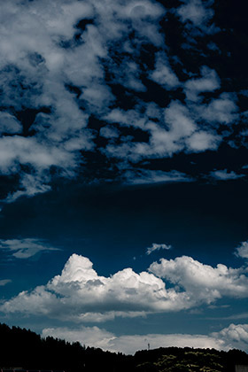 Chmury w Beskidach, góry, fotografia Monika Turska