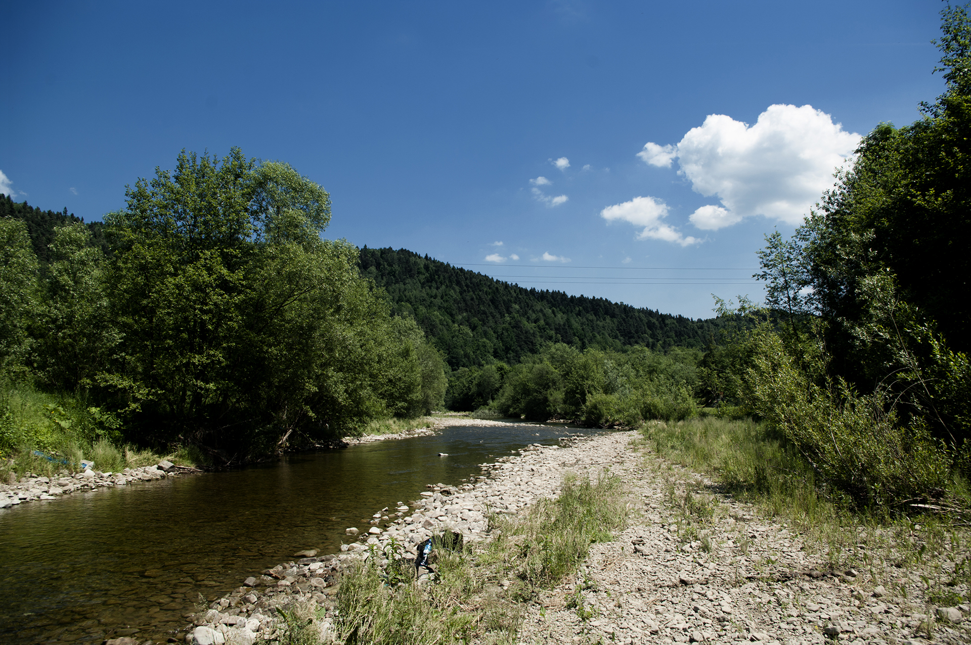 Rzeka Krzczonówka, Beskid Makowski, podróże, fotografia Monika Turska